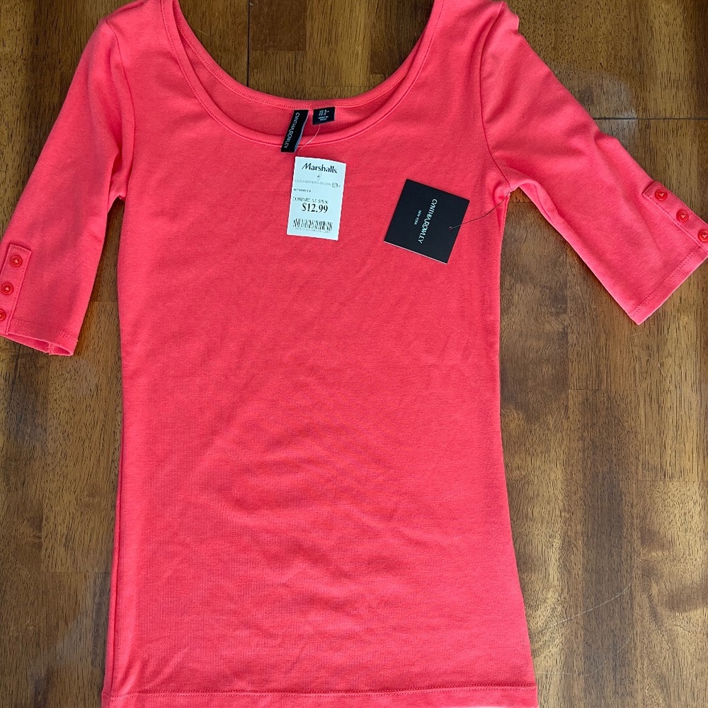 Women’s Watermelon Pink 3/4 Sleeve Top